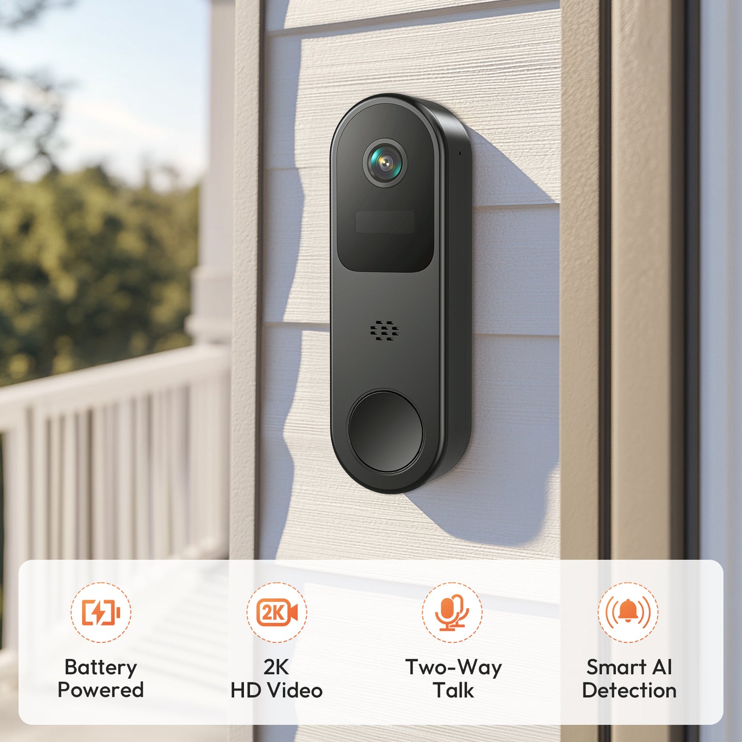 Belleye DB3 2K HD Video Doorbell Camera Wireless
