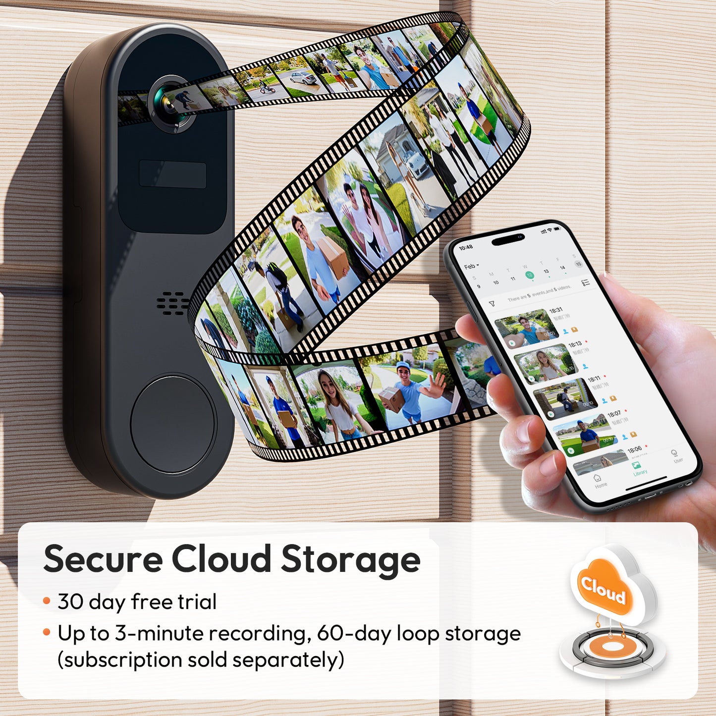 Belleye DB3 2K HD Video Doorbell Camera Wireless